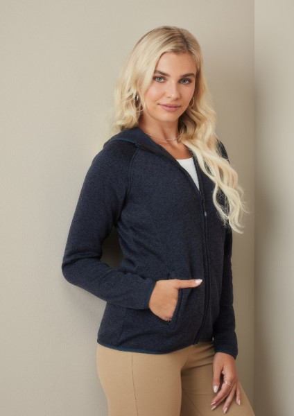 Stedman Lux Hooded Knitfleece Jacket for her