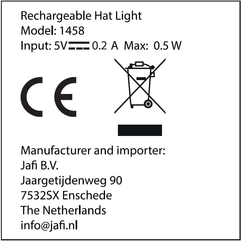 Gebreide muts met ledlamp