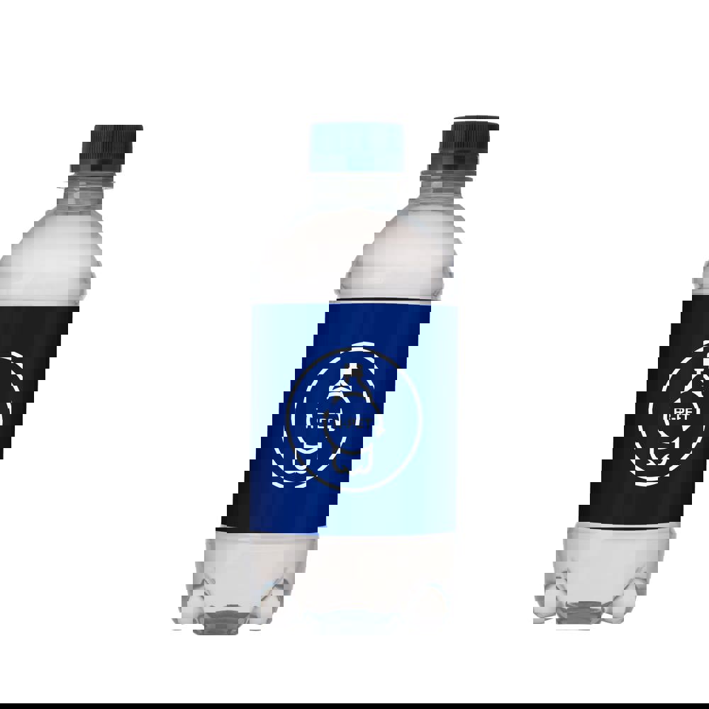 Bronwater 330 ml met draaidop - transparant/blauw