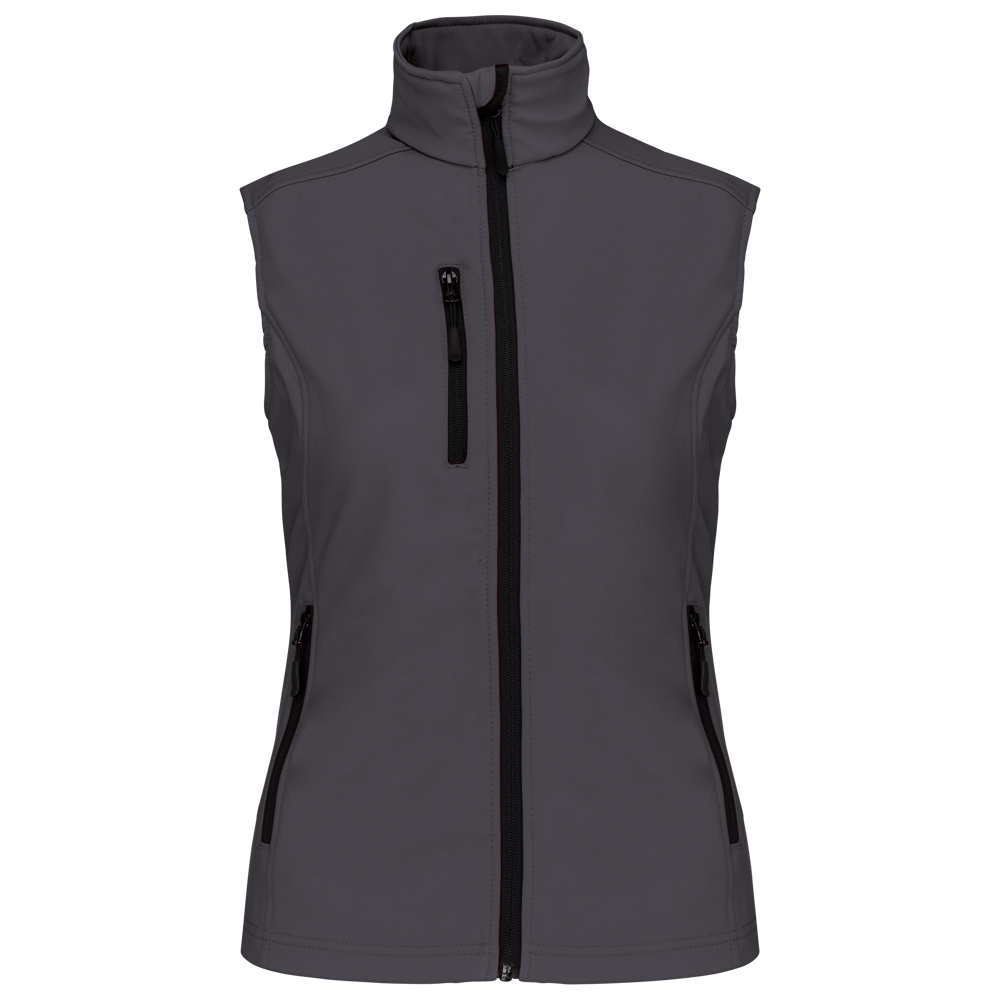 K404 - Dames softshell bodywarmer - titanium