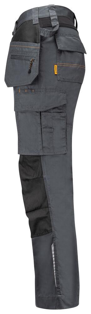 Jobman - 2325 Craftsman Trousers Stretch Donkergrijs/Zwart C56