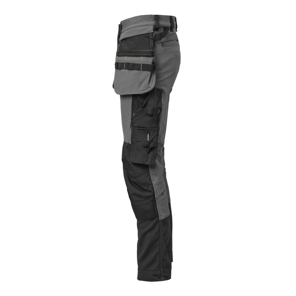 Jobman - 2391 Craftsman Trousers Stretch Donkergrijs/Zwart 116