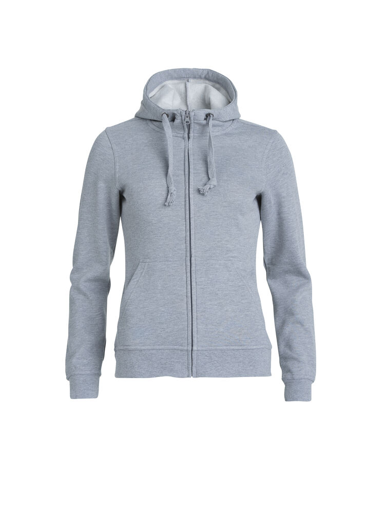 Clique - Basic Hoody Full Zip Women - Grijs-melange