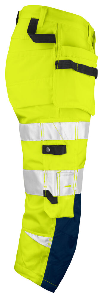 Jobman - 2217 Hi-Vis Long Shorts Geel/Navy C48