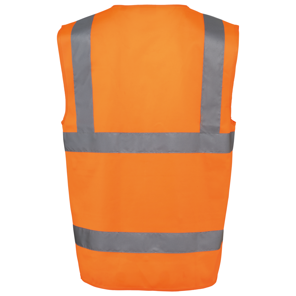 WK618 - Gerecycled HI-VIZ VEILIGHEIDSHESJE met rits