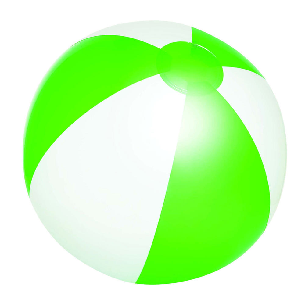ATLANTIC SHINY - Opblaasbare strandbal - groen, wit