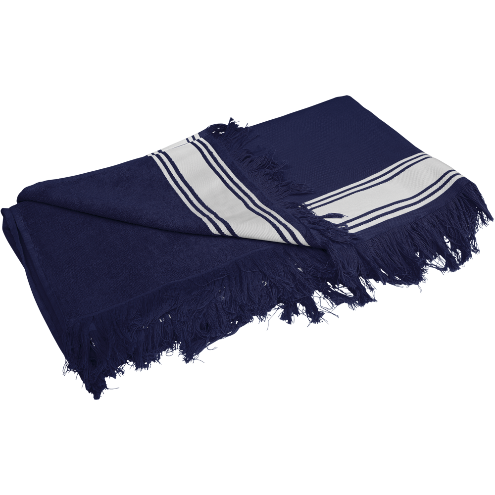 - Fouta Handdoek - Navy / White
