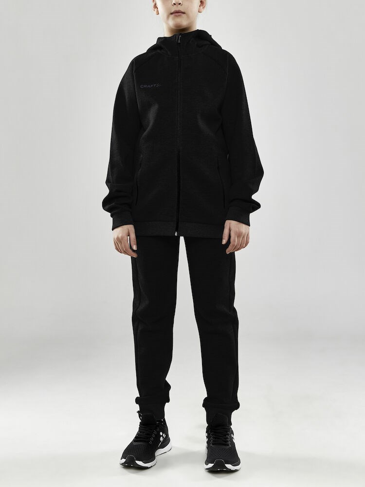 Craft - CORE Soul Full Zip Hood Jr Black 146/152