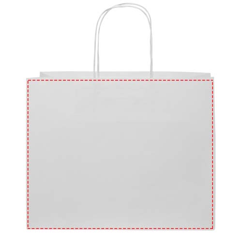 Papieren tas 120 g/m2 gemaakt van kraftpapier met gedraaide handvaten - 31 x 12 x 25 cm