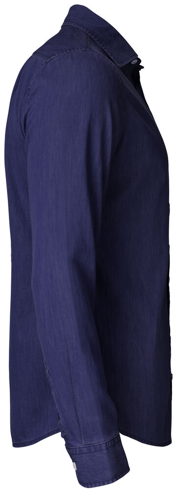 Cutter & Buck - Ellensburg Denim Shirt Heren Donker Indigo XXL