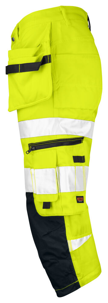 Jobman - 2217 Hi-Vis Long Shorts Geel/Zwart C62