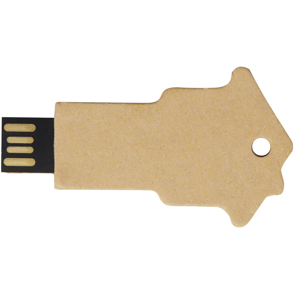 Huisvormige USB 2.0 van gerecycled papier