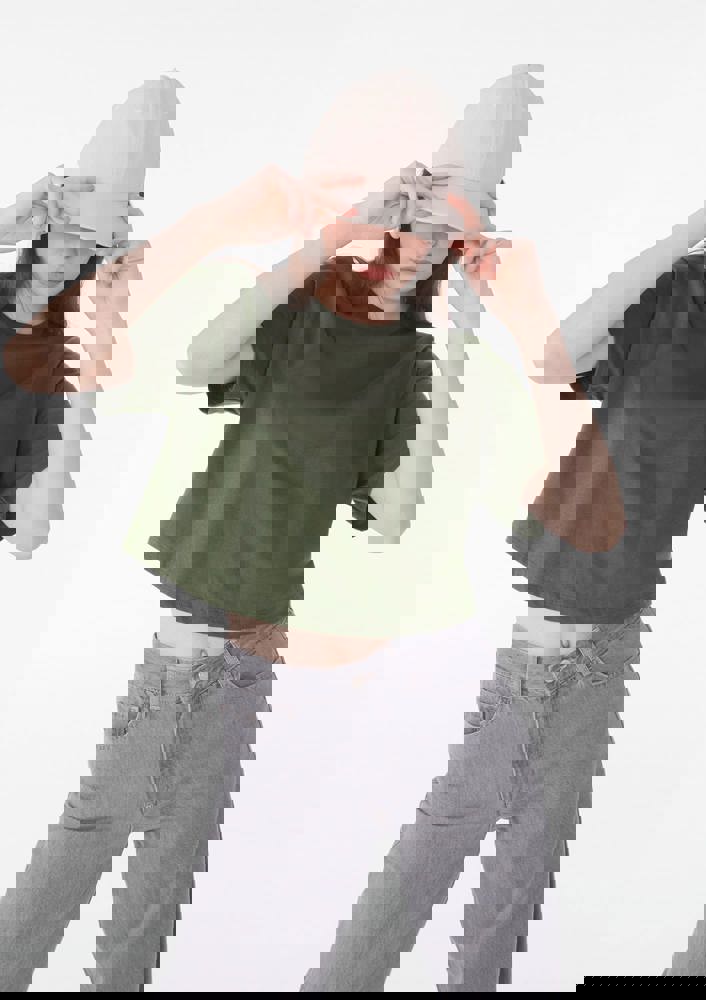 BE6482 - Cropped dames-T-shirt