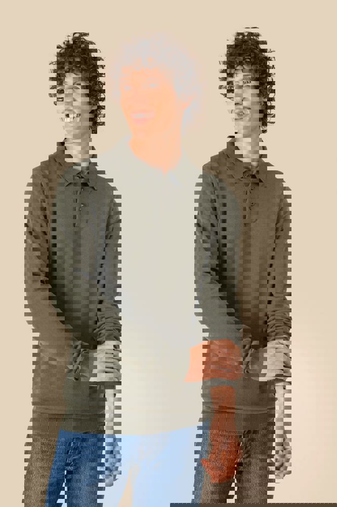 SP204 - Ecologische herenpolo met lange mouwen