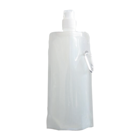 Waterzak met karabijn haak 500 ml leeg - wit