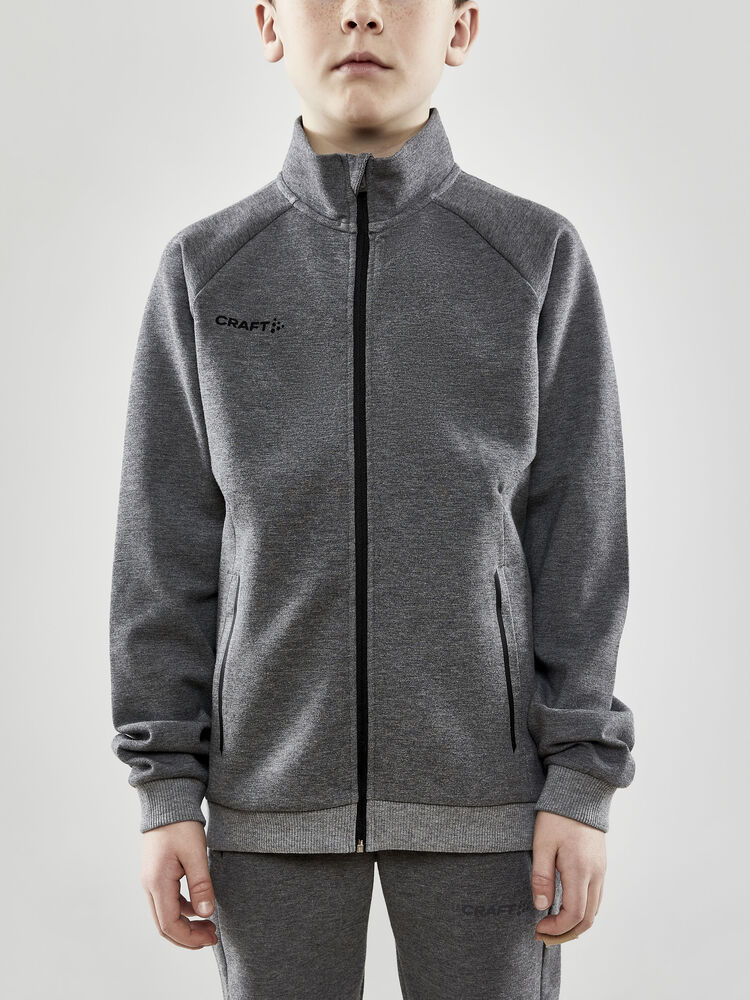 Craft - CORE Soul Full Zip Jacket Jr Dk Grey Melange 122/128