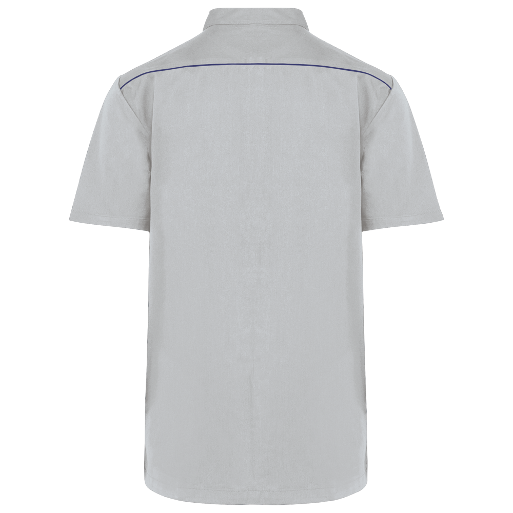 WK505C - Herenoverhemd in polykatoen met drukknopen