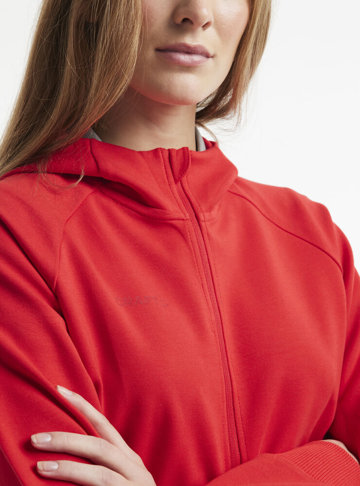 Craft - CORE Soul Full Zip Hood W Bright Red S