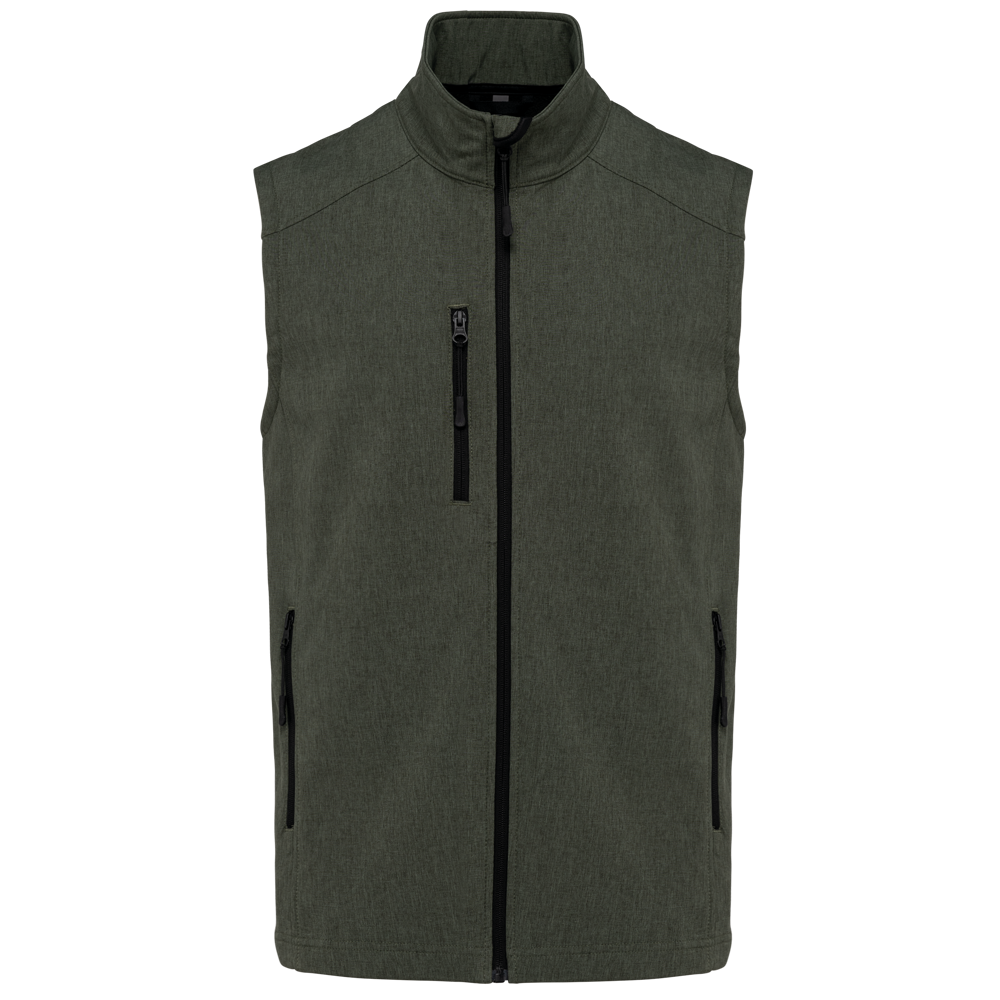 K403 - Softshell bodywarmer - Marl Green