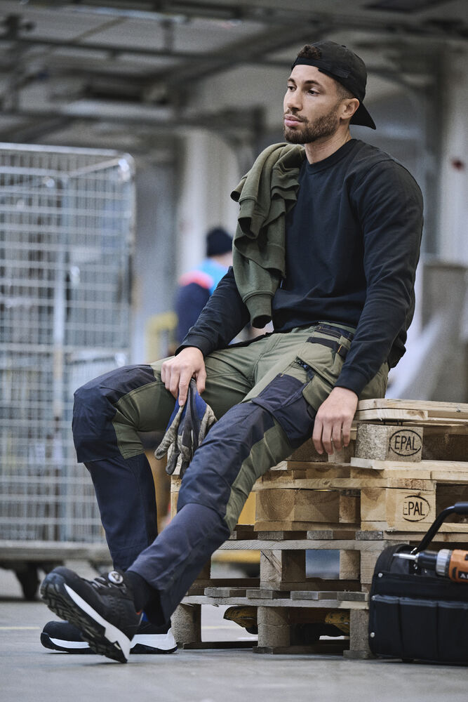 Jobman - 2391 Craftsman Trousers Stretch olijfgroen/zwart 100