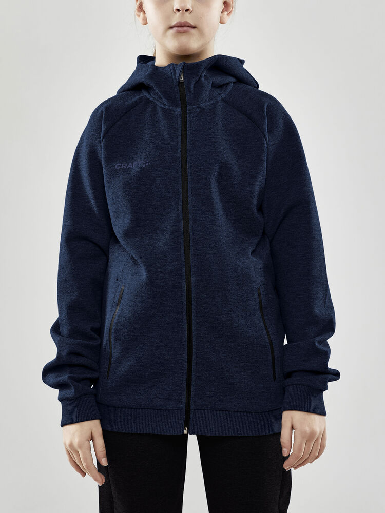 Craft - CORE Soul Full Zip Hood Jr Dark Navy 122/128