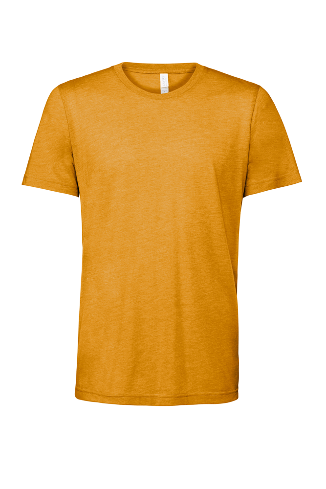 - Unisex Triblend T-shirt met korte mouwen - MUSTARD TRIBLEND