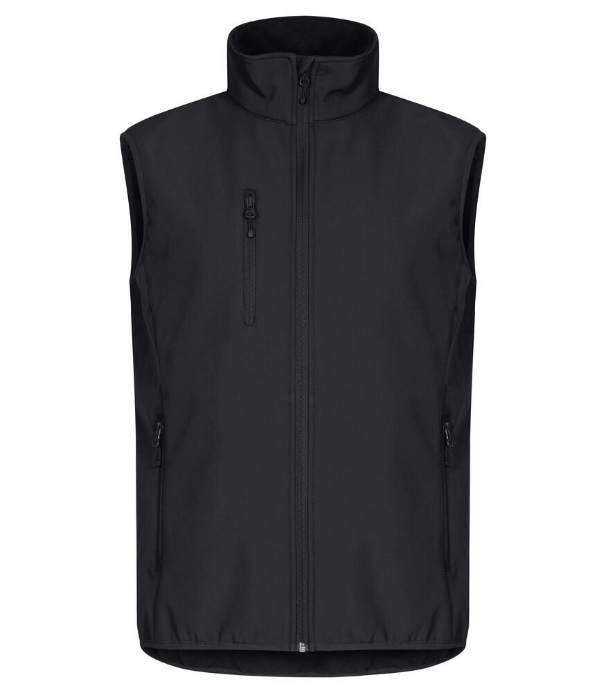 Clique - Classic Softshell Vest - Zwart