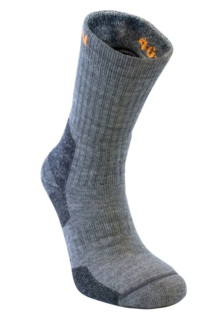 Jobman - 9598 Merino Sock Heavy - Donkergrijs/Zwart