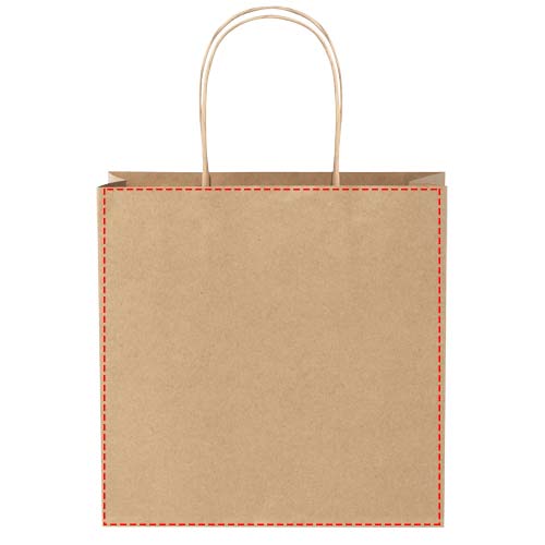 Papieren tas 120 g/m2 gemaakt van kraftpapier met gedraaide handgrepen - 24 x 9 x 24 cm