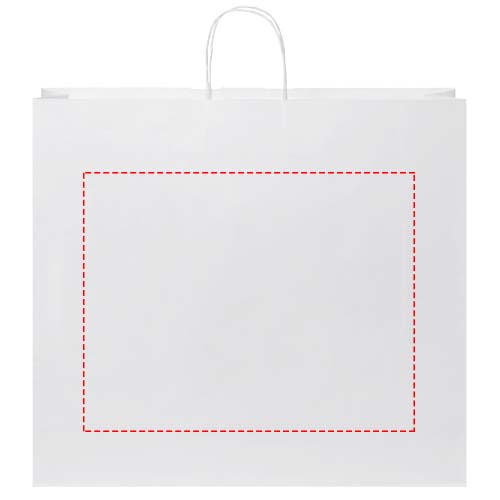 Papieren tas 90-100 g/m2 gemaakt van kraftpapier met gedraaide handgrepen - 49,5 x 14 x 44 cm