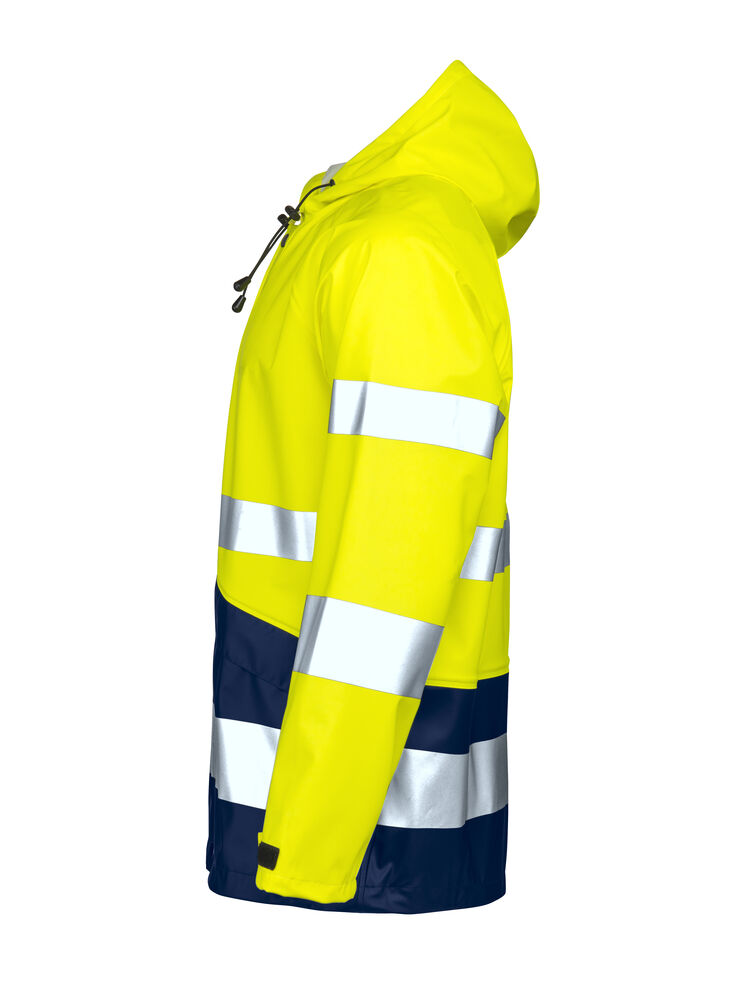 Jobman - 1566 Hi-Vis Raincoat Geel/Navy XL
