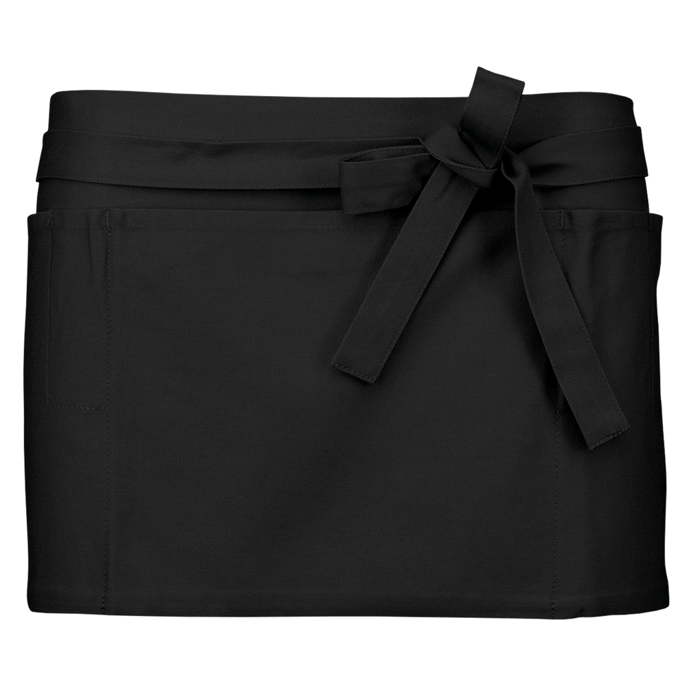 K886 - Katoenen kort schort - black