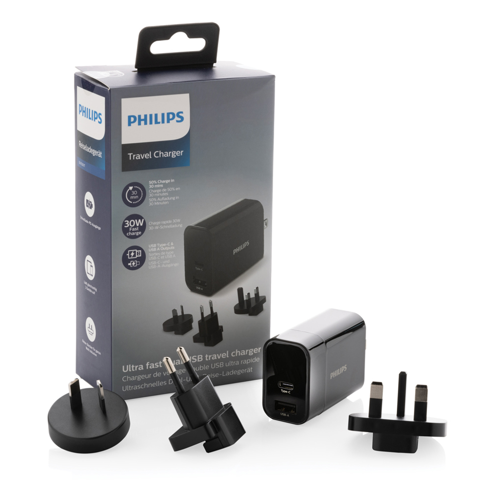 Philips 30W ultra snelle reisadapter set