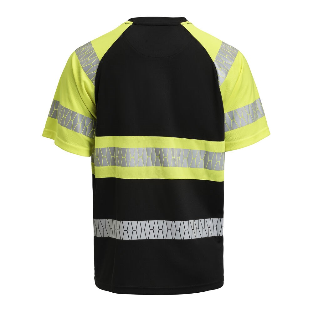 Jobman - 5226 T-shirt Hi-Vis Zwart/Geel XL