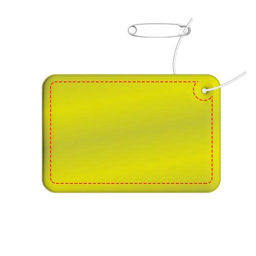 RFX™ H-10 kleine rechthoekige reflecterende TPU hanger
