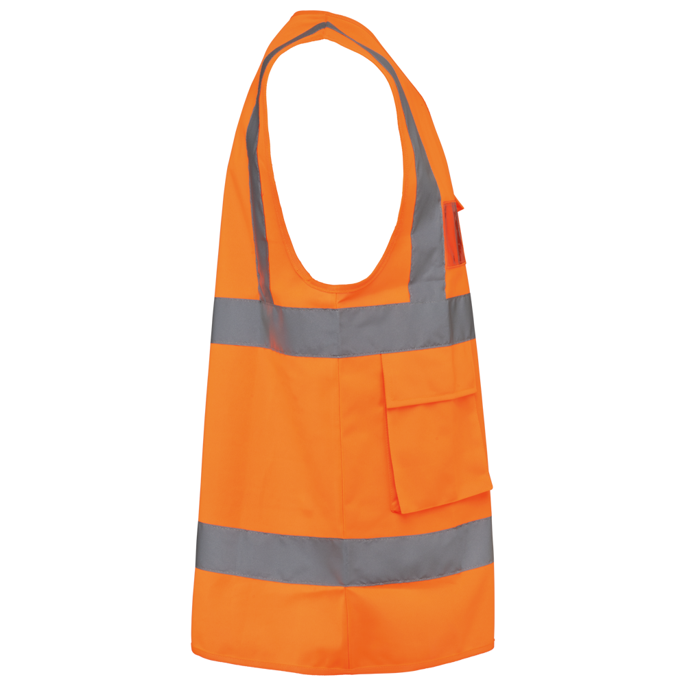 WK618 - Gerecycled HI-VIZ VEILIGHEIDSHESJE met rits