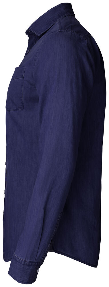 Cutter & Buck - Ellensburg Denim Shirt Heren Donker Indigo XXL