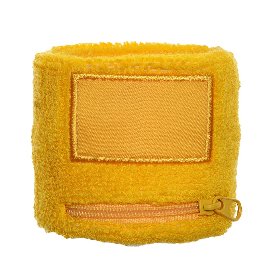 Polsband met label en ritsvakje - Geel (PMS 101c) / Geel