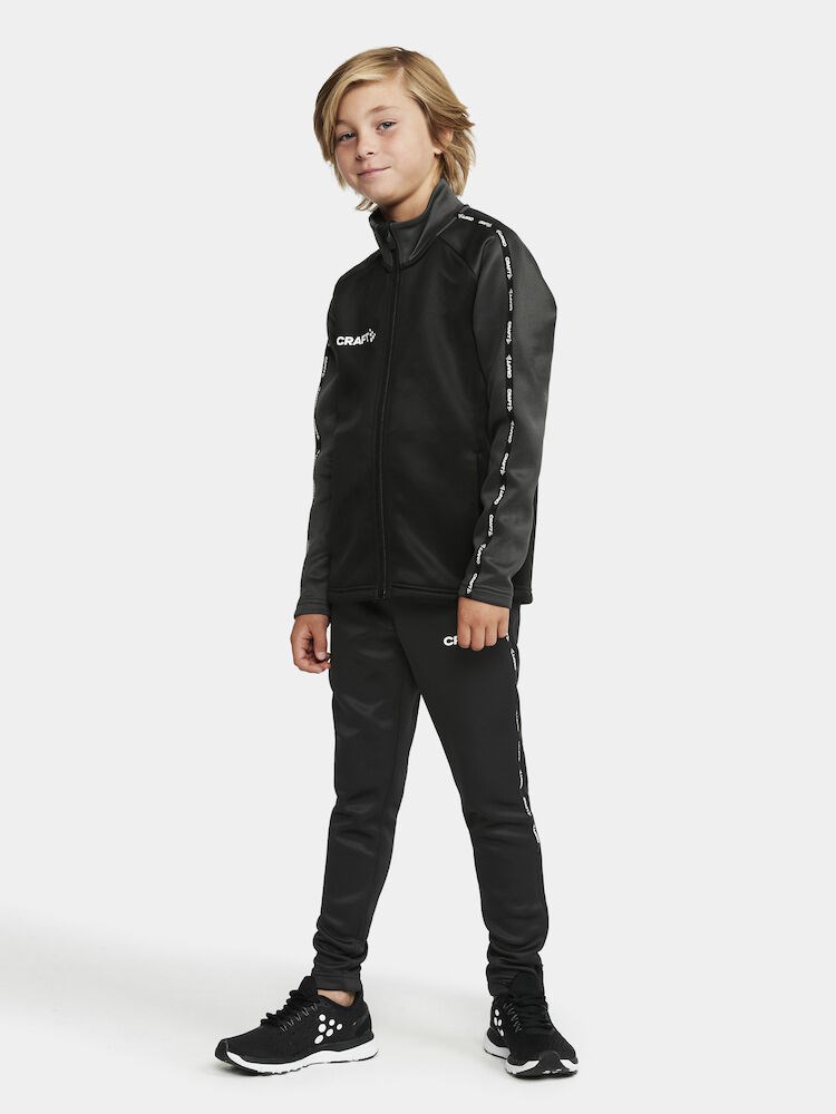 Craft - Squad 2.0 Full Zip Jr Black-Granite 122/128