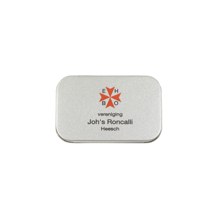 Scharnier blikje gevuld met 20 pleisters