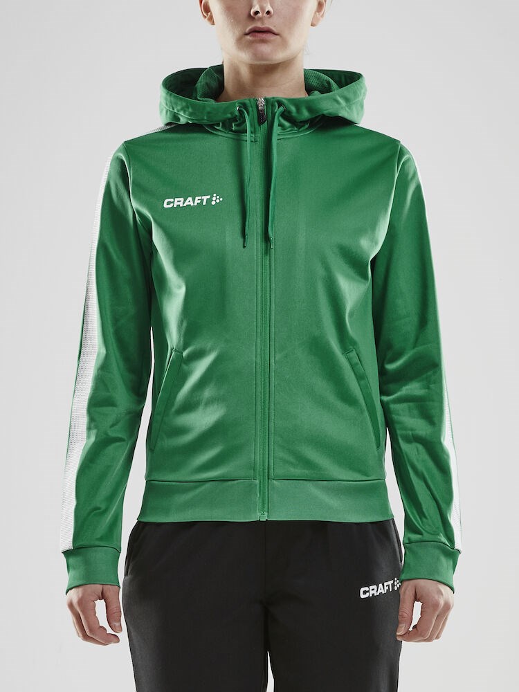 Craft - Pro Control Hood Jacket W Team Green/White XL