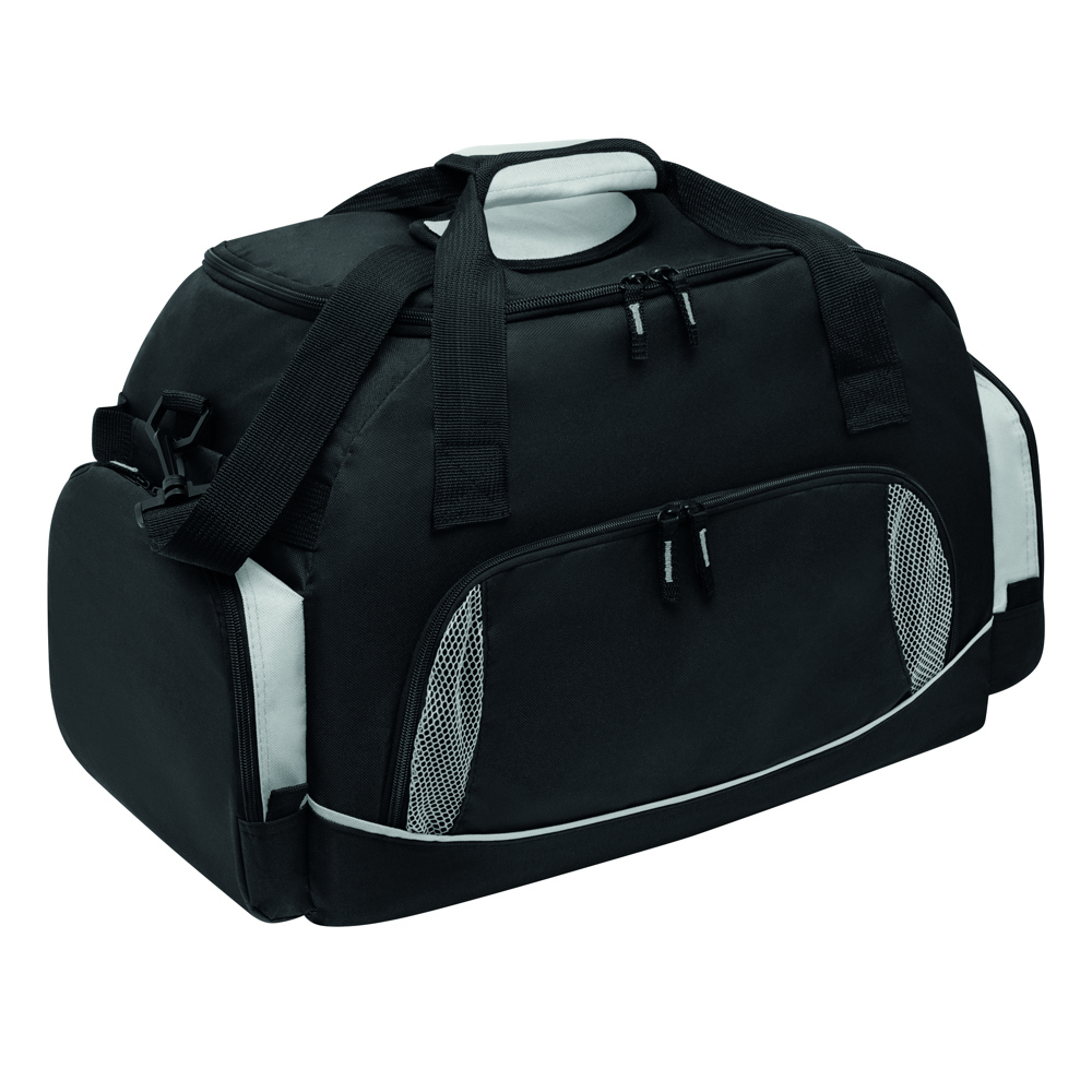 DOME - 600D polyester sporttas - Grijs, Zwart