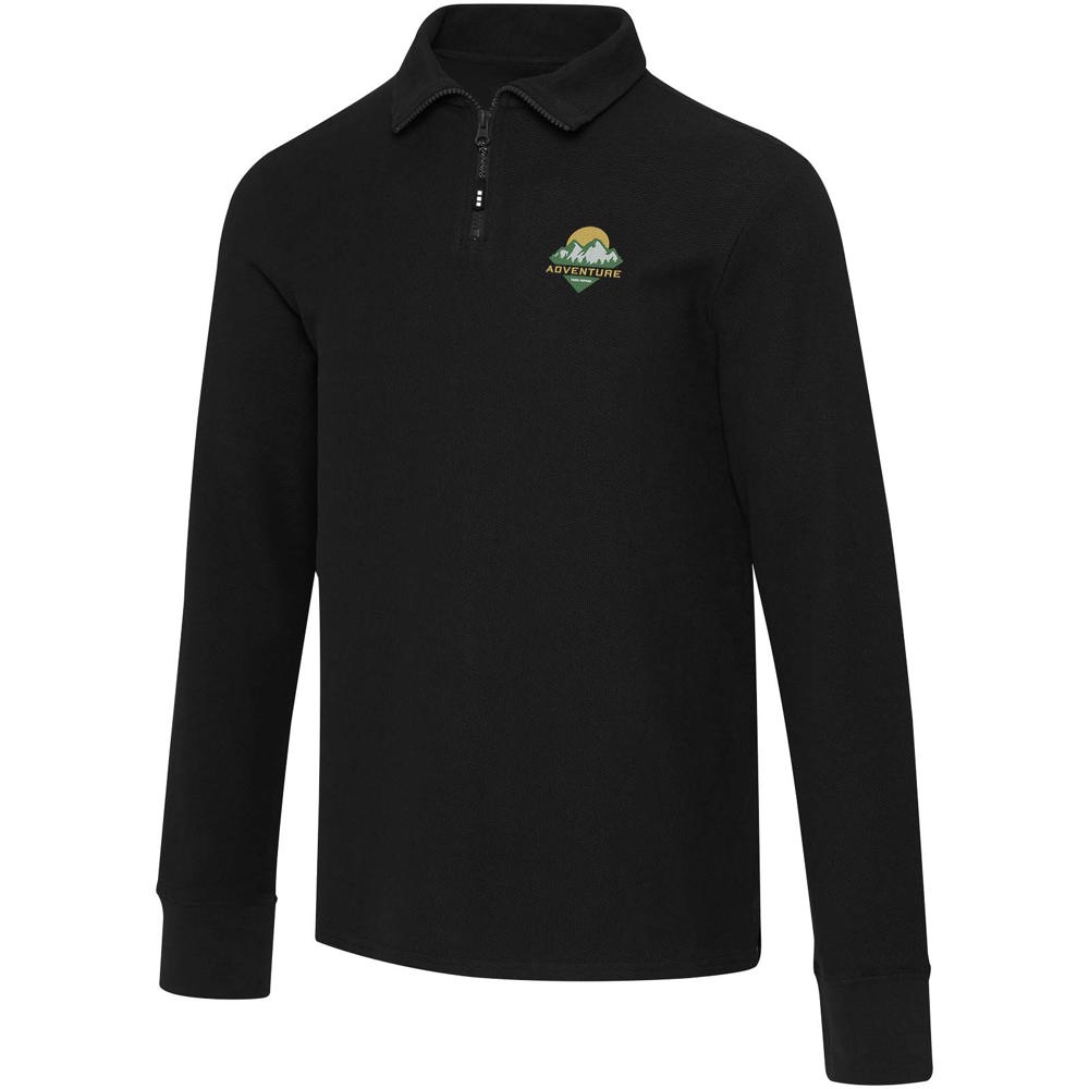 Apollo uniseks half-zip poloshirt met lange mouwen