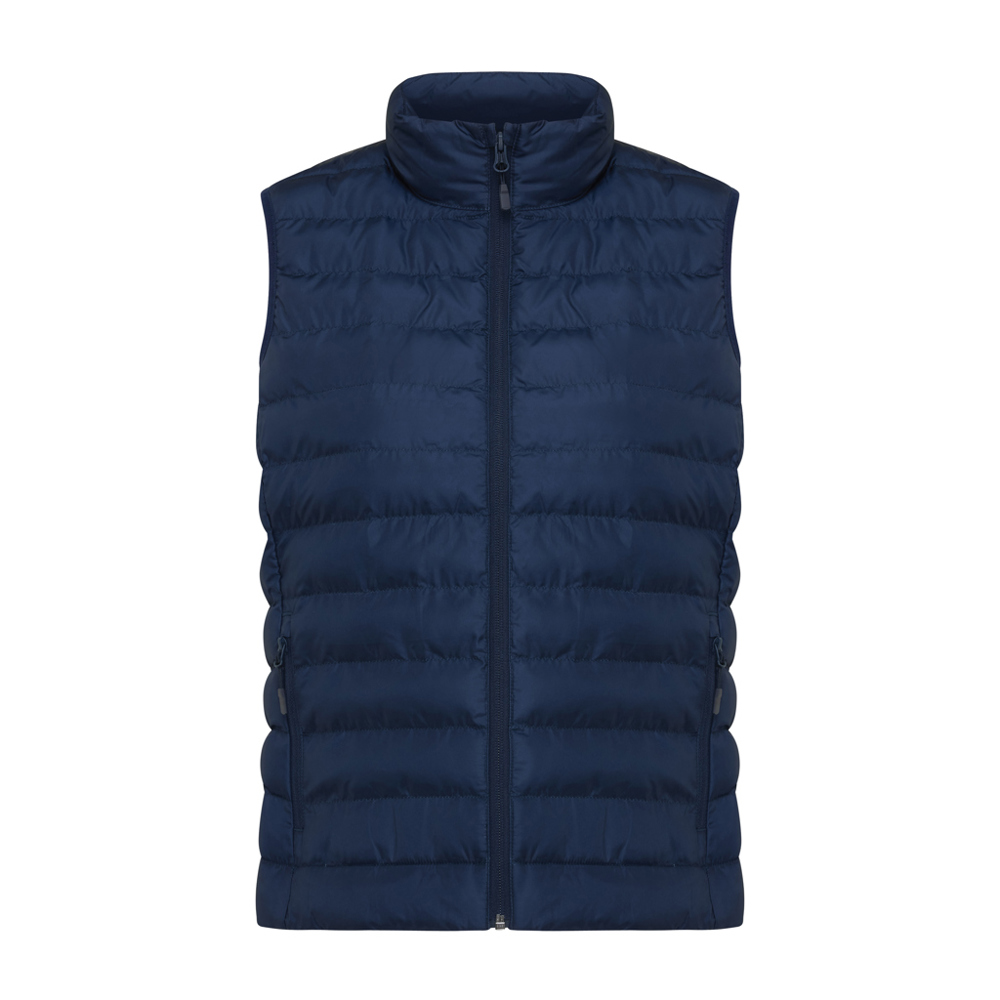 IQONIQ Meru dames gerecycled polyester bodywarmer - donkerblauw (± PMS 19-3923TCX)