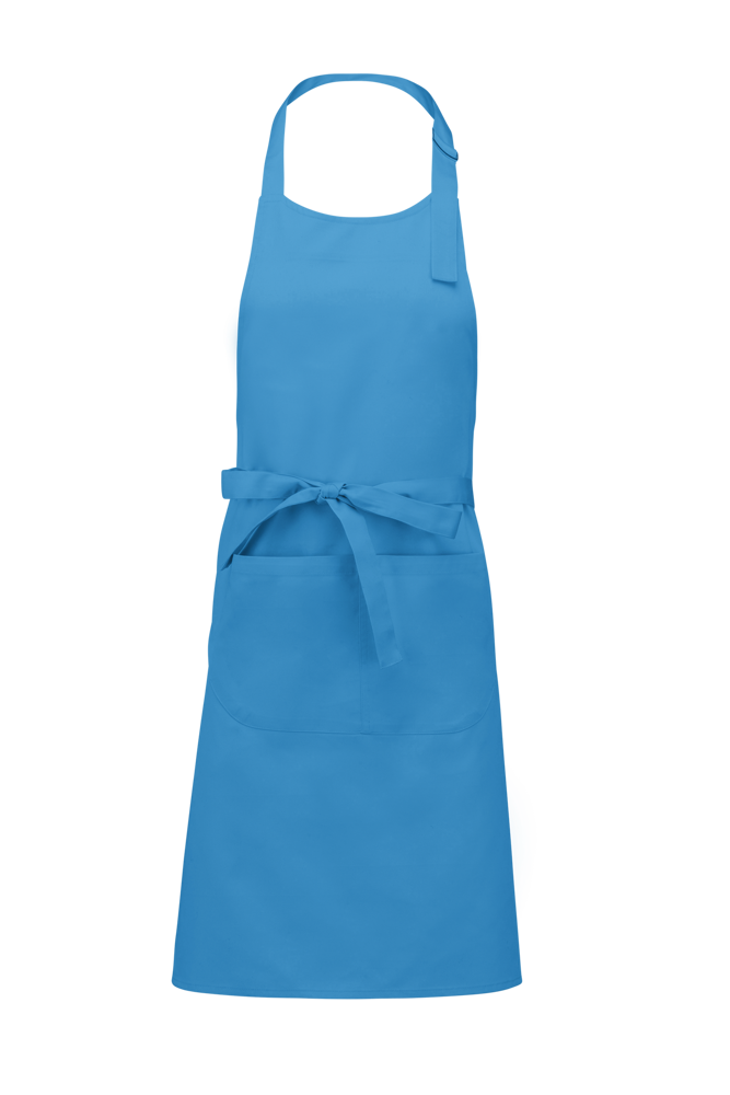 K885 - Katoenen schort met zak - Lagoon