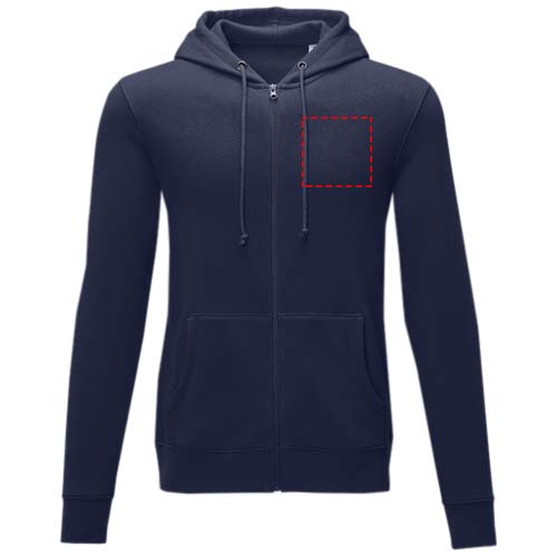 Charon heren hoodie met ritssluiting 