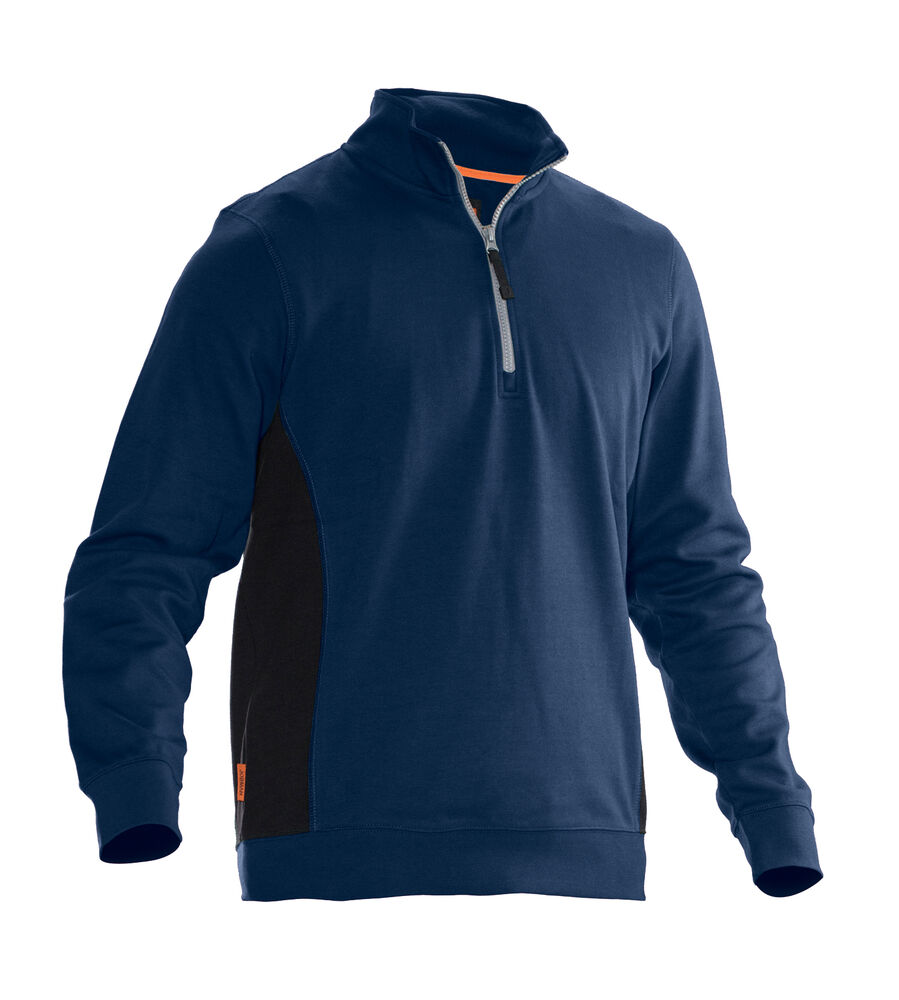 Jobman - 5401 Halfzip Sweatshirt Navy/Zwart M