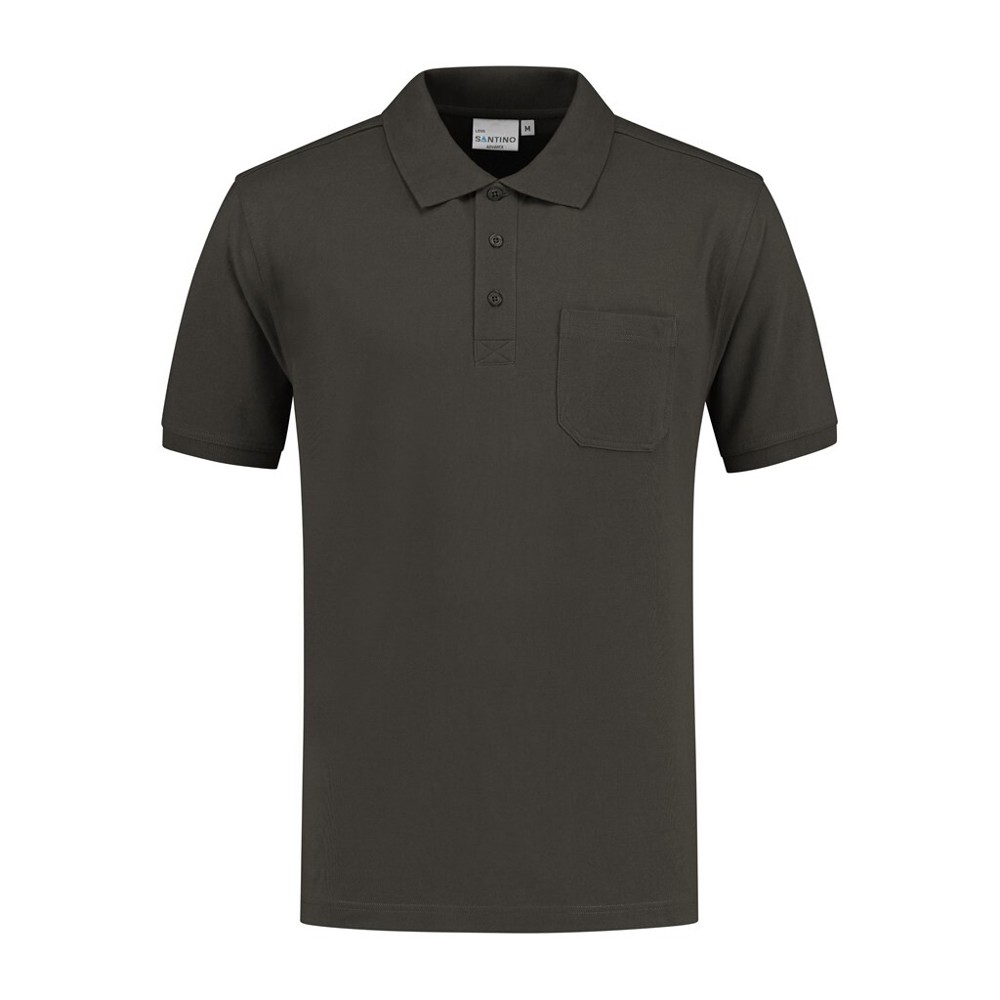 Santino Poloshirt Lenn - charcoal