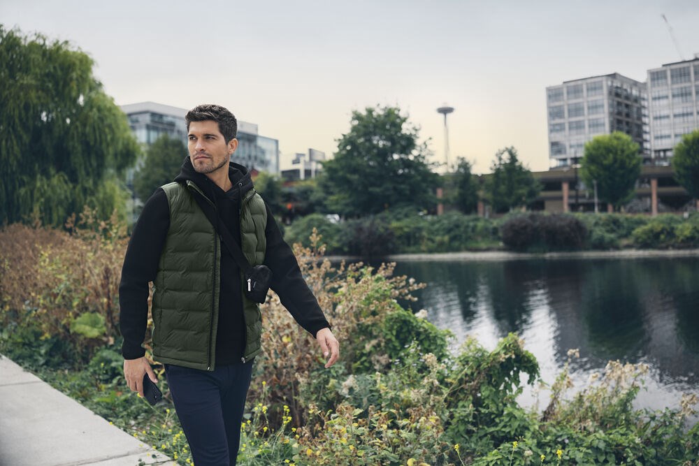 Cutter & Buck - Baker Vest Heren Khaki XXL