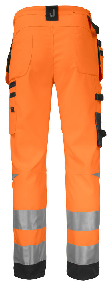 Jobman - 2222 Hi-Vis Trousers Star HP Oranje/Zwart 154